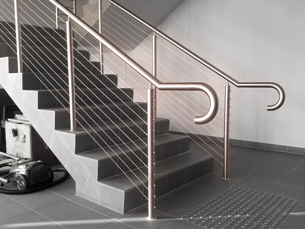 50mm diameter stainless steel handrail