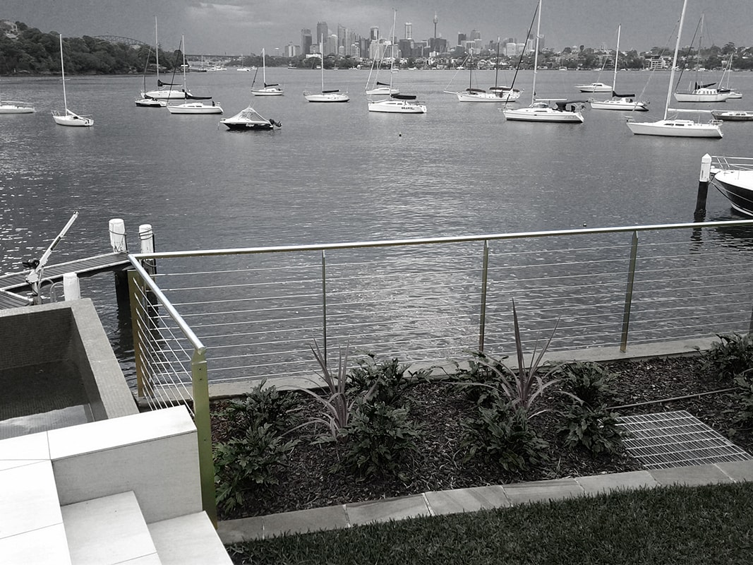 Hunters Hill water's edge handrail